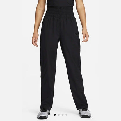 $70 Nike One Women's Woven High-Waisted Pants- FB5018- Black- Large - New
