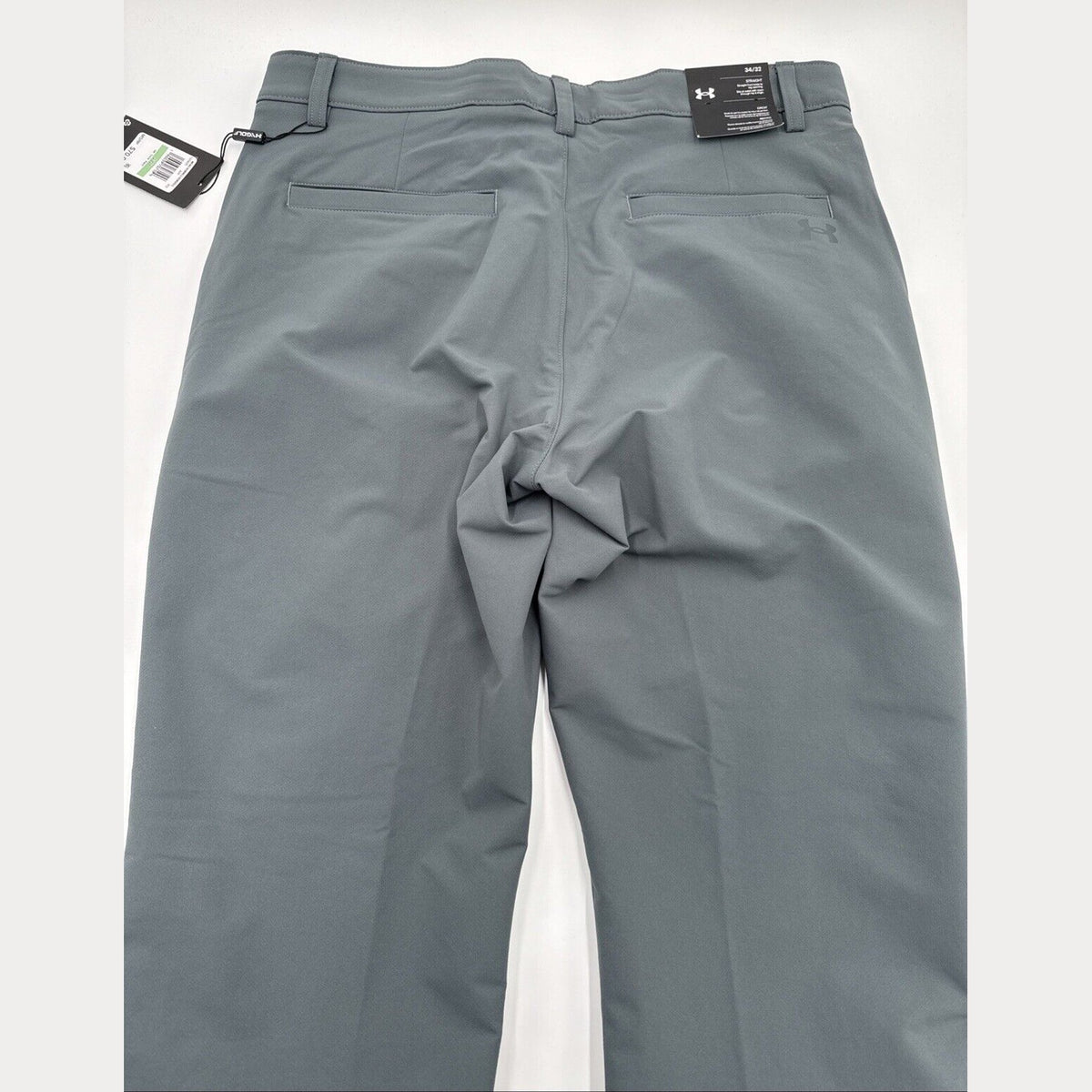 Under Armor Men’s Wicking Golf Flat Front Pants- -Pitch Gray- Size 34W 32L - New