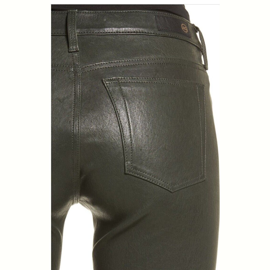 $975 Adriano Goldschmied AG Women’s The Legging Super Skinny Pants-Olive-27W-NEW