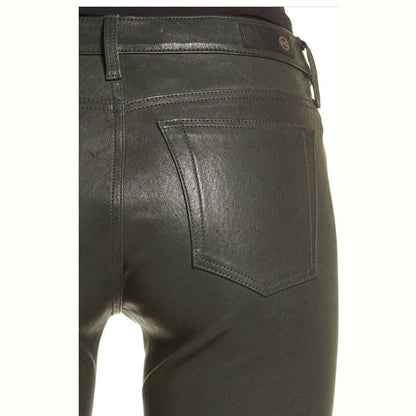 $975 Adriano Goldschmied AG Women’s The Legging Super Skinny Pants-Olive-27W-NEW