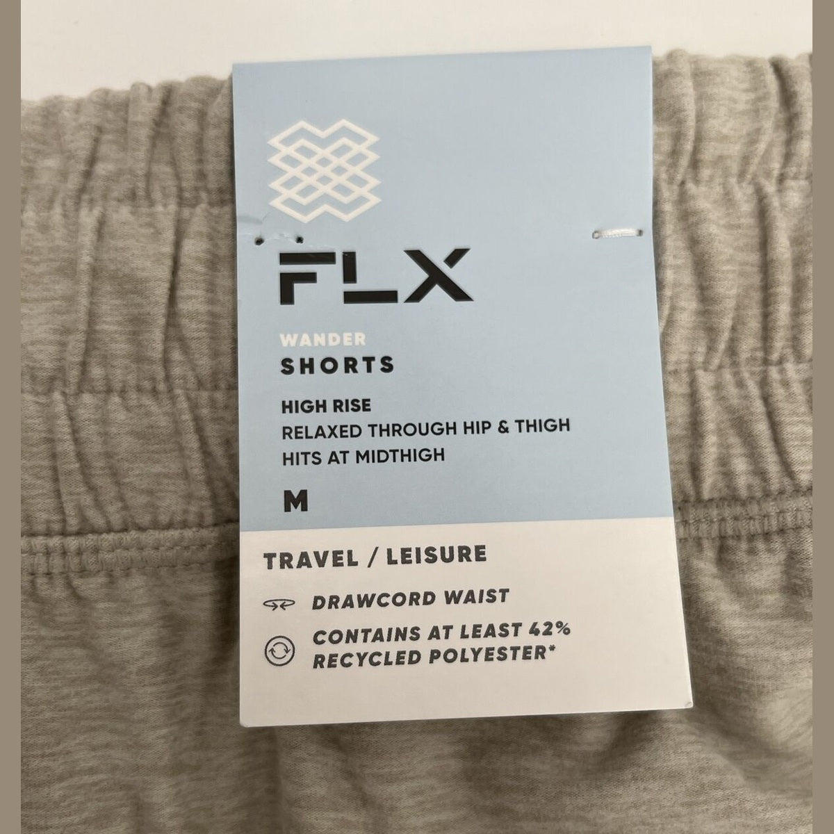 FLX Women’s Wander Soft Leisure Shorts - Ivory Silk - Medium - New Tag $35