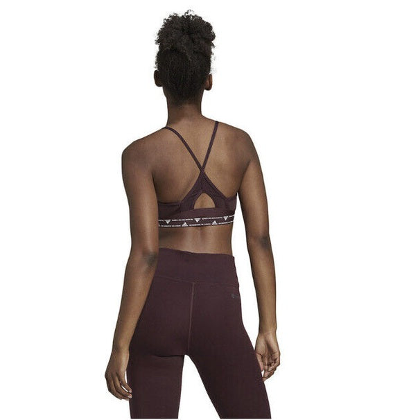 Adidas Aeroreact Training Light-Support Padded Bra- Black- Size: LAC - New