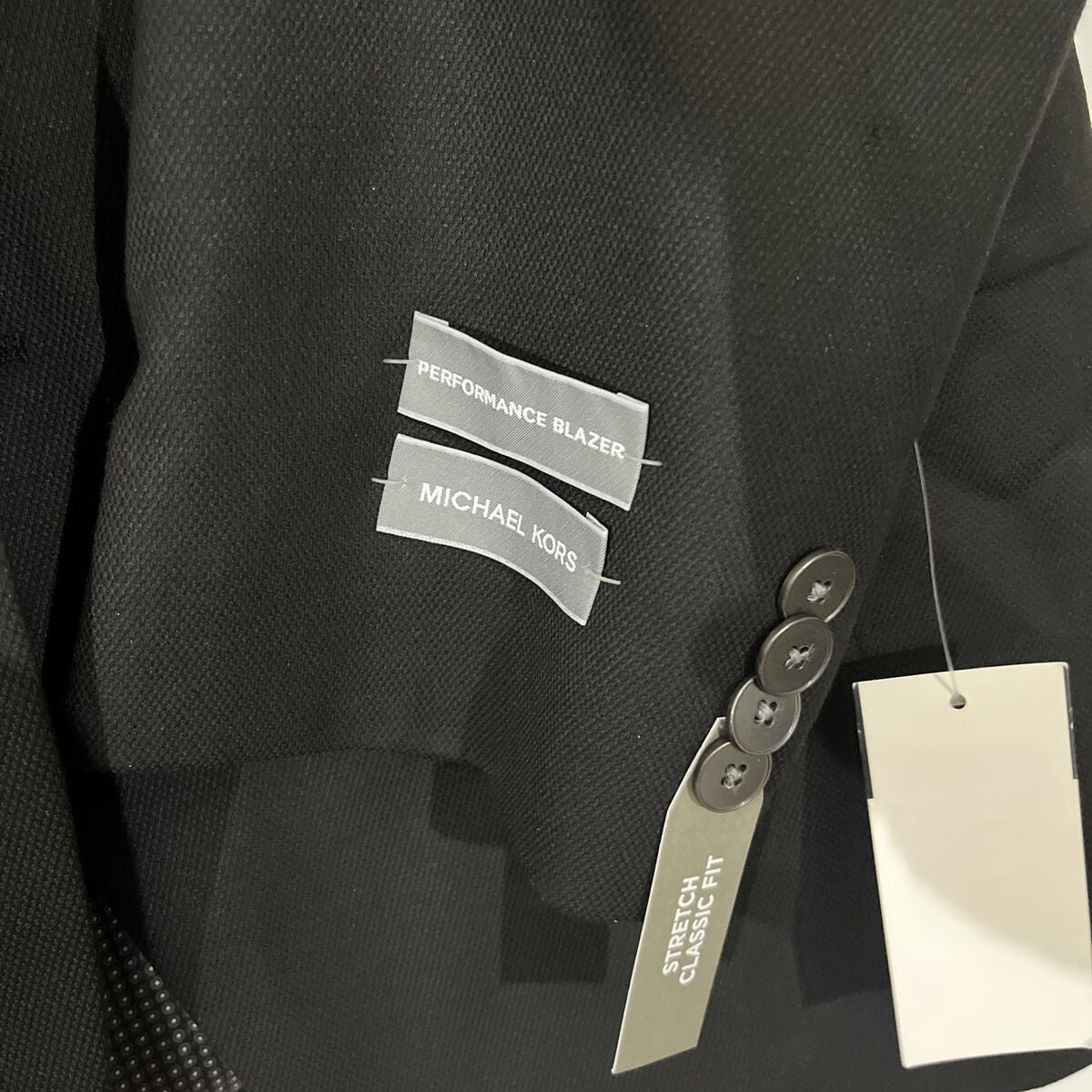 Michael Kors Mens Dress Jacket Keith 1KUY0001 - 38REG - Black- NWT $295