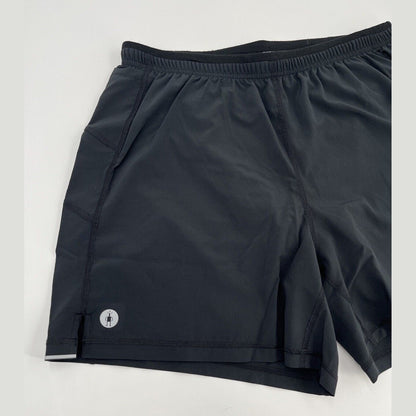 $65 Smartwool Men's Active Lined 5" Running Shorts -Black-Small -NEW