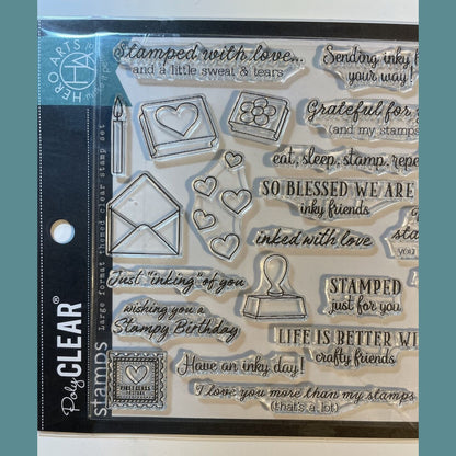 Hero Arts Poly Clear Stamps CM353 - 6" x 8" set - Best Price