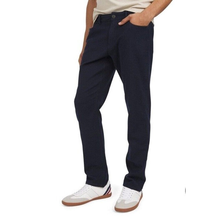 $109 Ben Sherman Men’s Straight Fit Stretch Terry Denim Jeans-Navy- 31W 30L-New