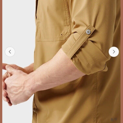 $120 Stio Men’s Hatcher Button Shirt Long Sleeve -Barren Butte -Medium-New