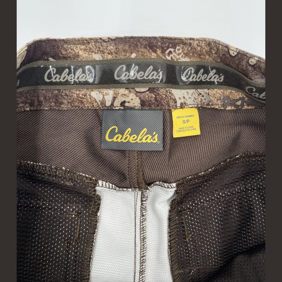 $70 Cabela’s Men’s Lightweight Performance Pants Kanati Camo-Prairie-Small-New