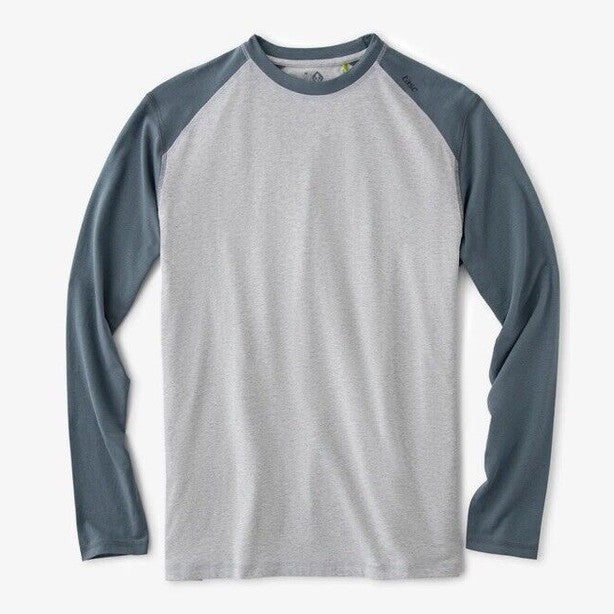 Tasc Men’s Carrollton Blocked Long Sleeve Fitness T-Shirt-Heather Gray-Small-New