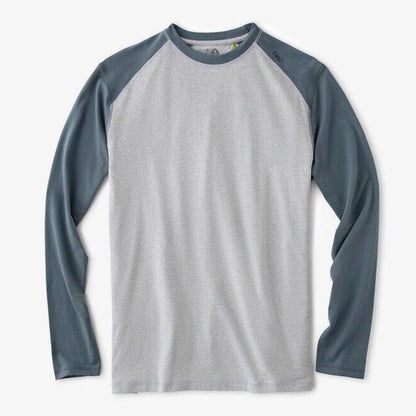 Tasc Men’s Carrollton Blocked Long Sleeve Fitness T-Shirt-Heather Gray-Small-New