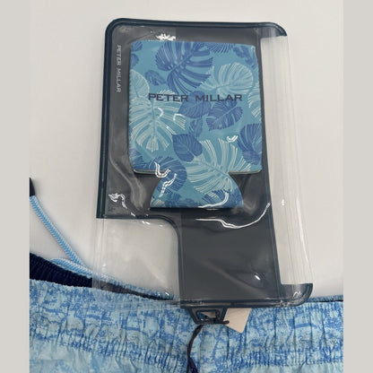 $100 Peter Millar Men’s Tropical Stingray Swim Trunks - Blue- Large- NWT