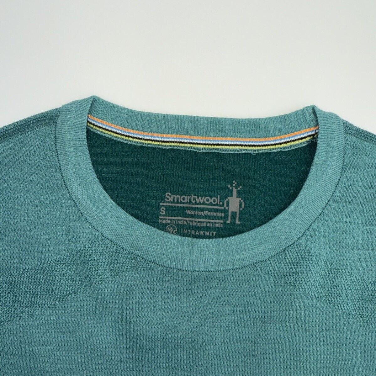 $130 Smartwool Women’s Intraknit Merino Base Layer Crew-Emerald -Small-New Tag