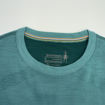$130 Smartwool Women’s Intraknit Merino Base Layer Crew-Emerald -Small-New Tag