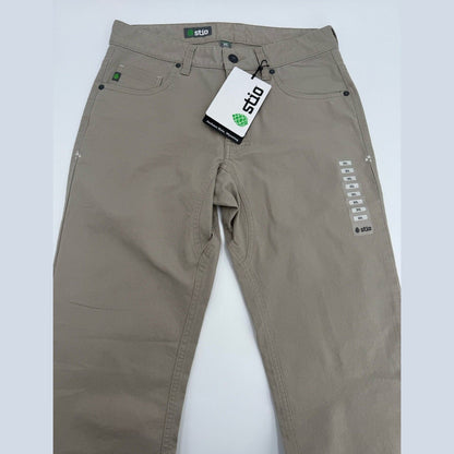 $100 Stio Men’s Organic Rivet Canvas Utility Pants- Talus- Size: 30 Long -New