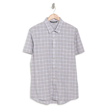 Travis Mathew Rancho Mirage Button Shirt - Heather Sharkskin -Medium- New Tags