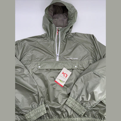 $120 Kari Traa Women’s Pauline Jacket Rain/Run Training-Slate Green- Medium- New