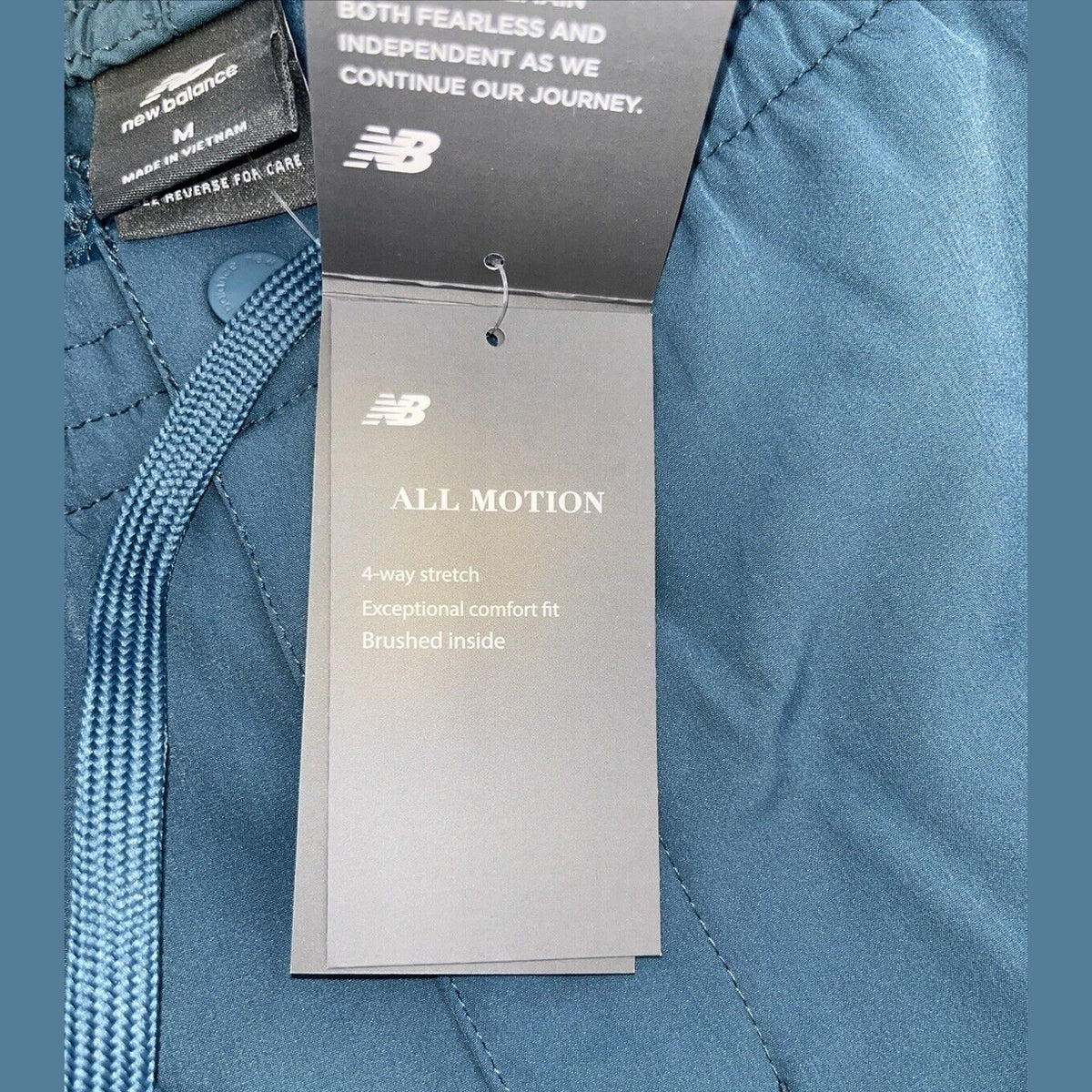 $75 New Balance Men’s- All Motion Bonded-Brushed Lined- Blue - Medium-New Tags