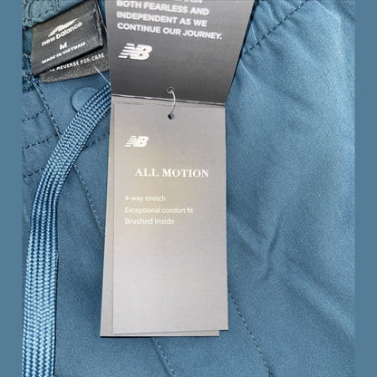 $75 New Balance Men’s- All Motion Bonded-Brushed Lined- Blue - Medium-New Tags