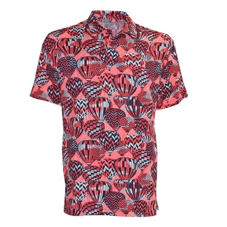 Under Armour Golf Men's Playoff 3.0 Hot Air Balloon Polo Shirt-Redish-Medium-New