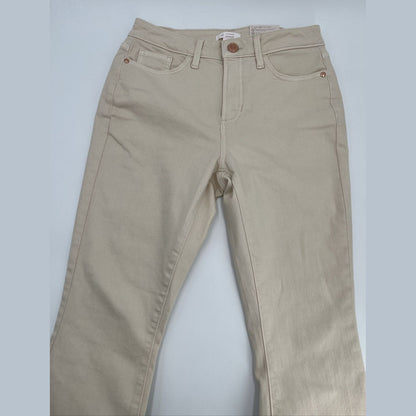 $40 LC Lauren Conrad High-Rise Skinny Ankle Stretch Pants Jean-Cream-Size 6(28W)