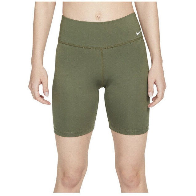 New Nike Womens One Midrise Bike Shorts - Olive - Size: X-Small MSRP $40
