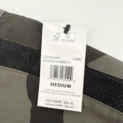 $66 RVCA Men’s Kevin Hybrid 17" Athletic Shorts- Camouflage - Medium -New