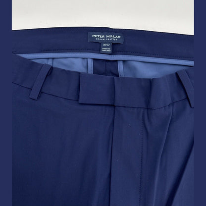 $200 PETER MILLAR Crown Crafted  Blade Performance Ankle Sport Pants- Navy- 38W