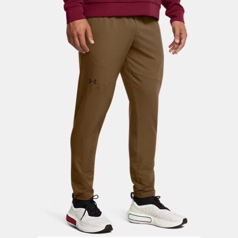 $90 Under Armour Men’s Unstoppable Tapered Training Joggers -Coyote-2XLarge-New