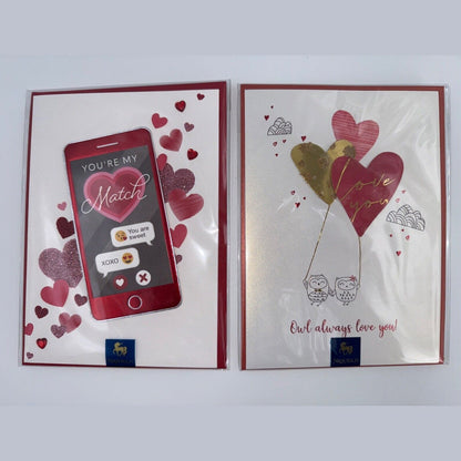 Lot Of 2 Niquea.D Dimensional Valentine's Day Greeting Cards- Upscaled Quality!