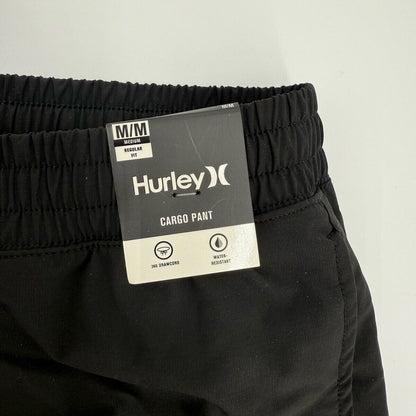 Hurley Men's Tech Cargo Jogger Pants - Black - Medium- New With Tags