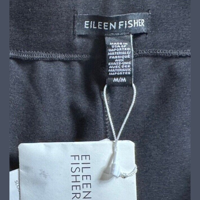 $198 Eileen Fisher Women’s Slouchy Ankle Pants- Black- Medium - New