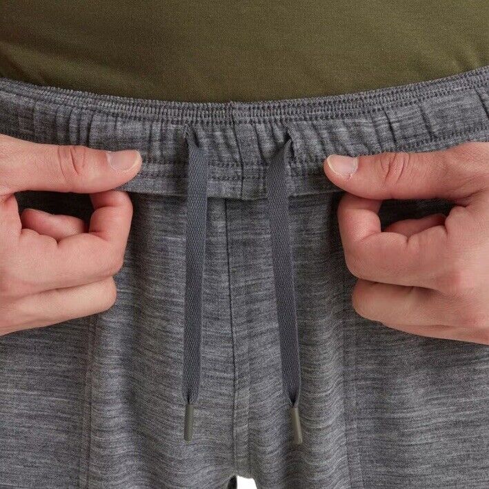 $150 Icebreaker Men’s Shifter Merino Wool Jogger Sweatpants-Gritston Grey-XLarge