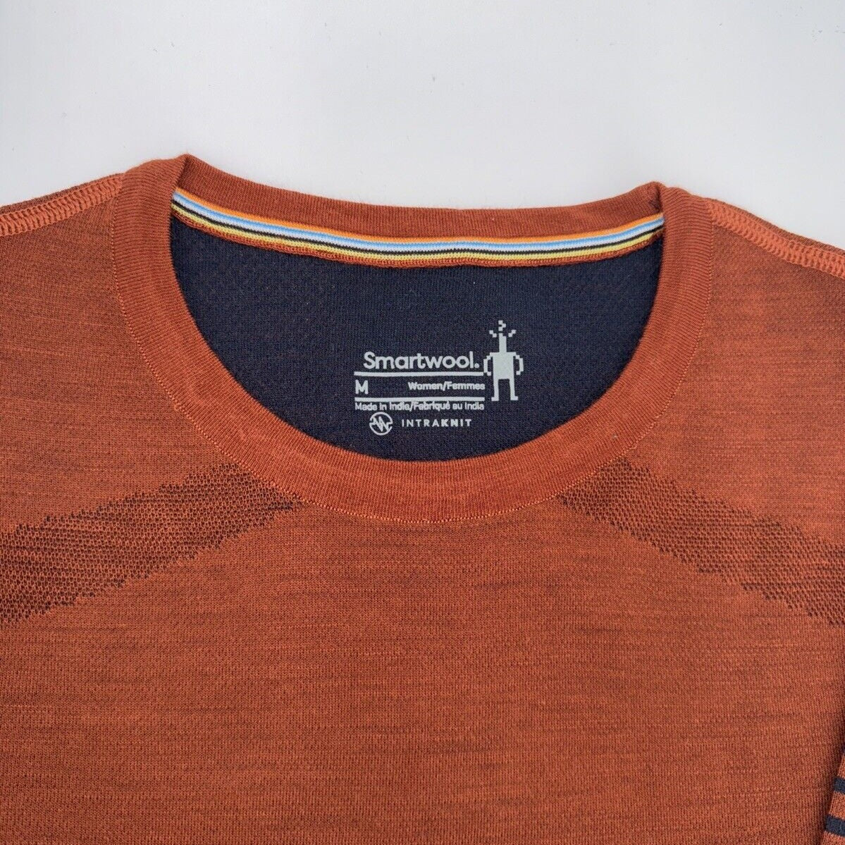 $130 Smartwool Women’s Intraknit Merino Base Layer Crew-Pecan Tan-Medium-New Tag