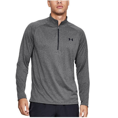 Under Armour Men's 2.0 UA Tech Half-Zip Pullover -Heather/Black E0301- Small