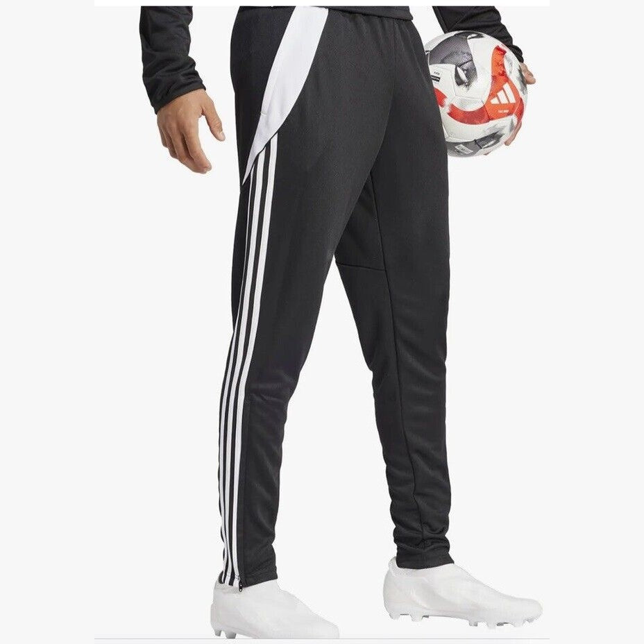 Adidas Men's Tiro 24 Slim Training Pants - Black On White- Large - New Tag $50
