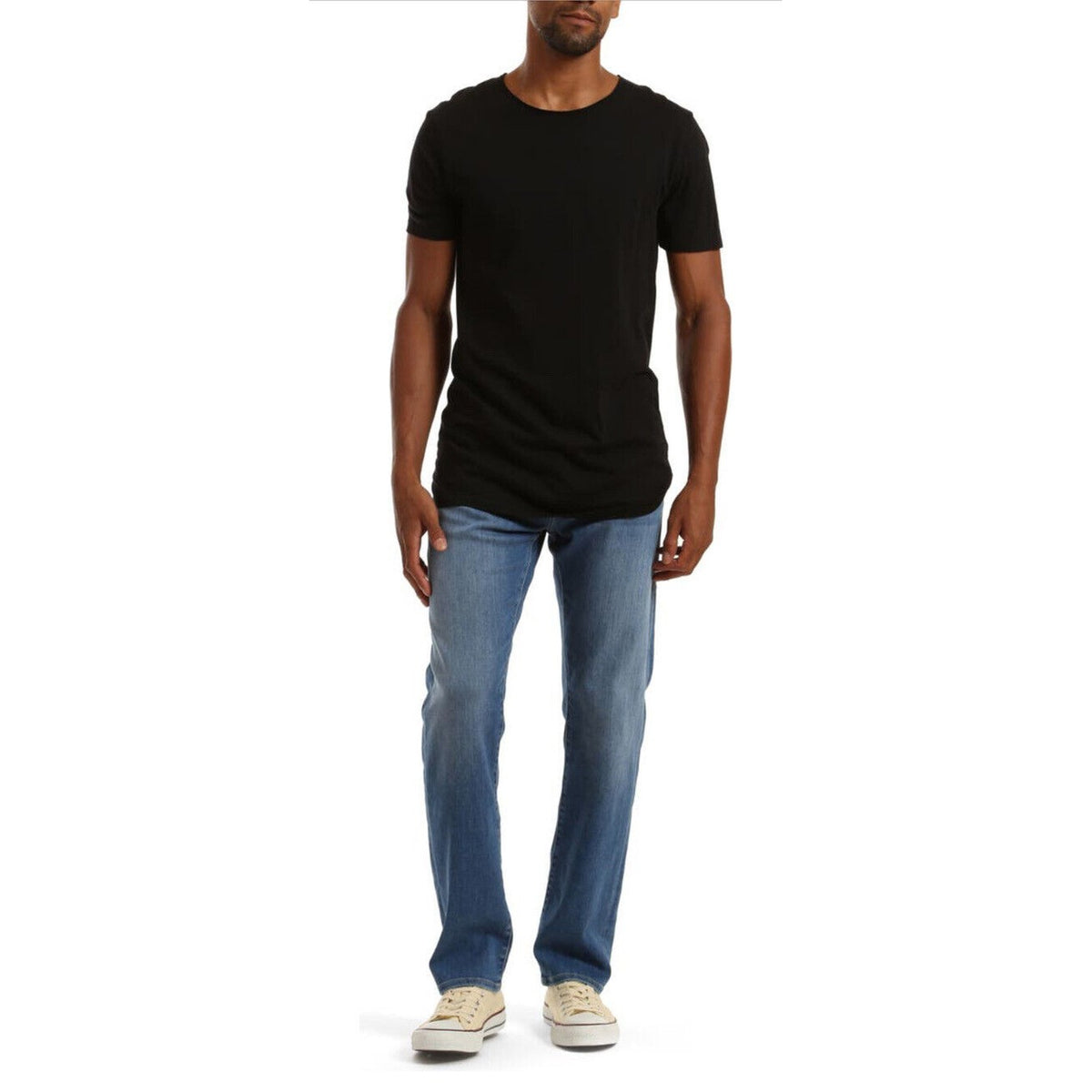 Mavi Men’s Zach Slim Straight Leg Jeans-Brushed Feather Blue- 30Wx34L - New Tag