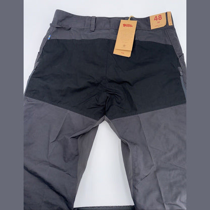 $180 Fjallraven Men's Vidda Pro Ventilated Trousers-Dark Grey Black-EU 48-32”
