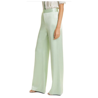 Alice + Olivia Women’s Deanna High-Waist Bootcut Pant-Green Tea-Sz: 2- New $395