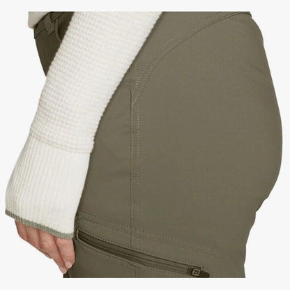 $70 Eddie Bauer Women's Rainier Stretch Hiking Curvy Pants - Sprig -Size: 4- New