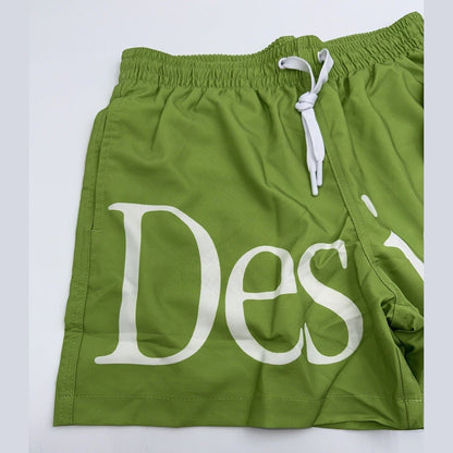 $65 Duvin Design Men's Design Swim Trunk Shorts - Lime Green - Size: Small-NEW
