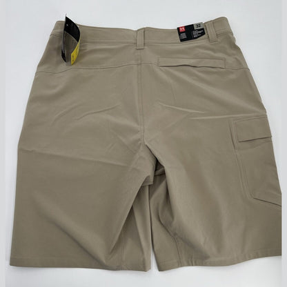 $65 Under Armour Men's UA 10” Mantra Soft Cargo Shorts- City Khaki Size: 30”-NWT