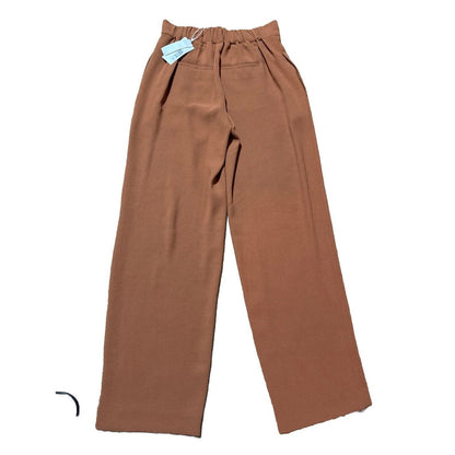 $395 Vince Women’s Wide Leg Pull-On Pants- Brown Tan- Medium- New With Tags
