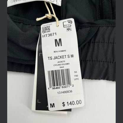 $140 Adidas HT3671 The TS Cycling Full Zip Jacket - Black - Medium- New Tags