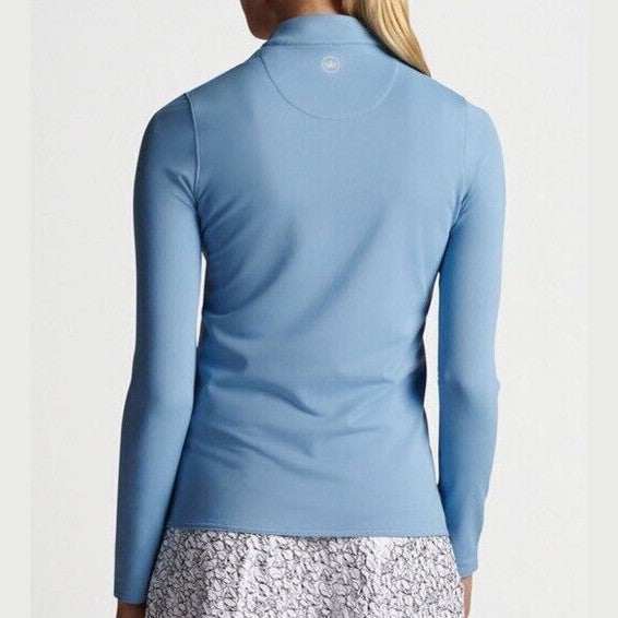 $195 Peter Millar Women’s Katy Full Zip Layer Jacket - Channel Blue- Medium-New