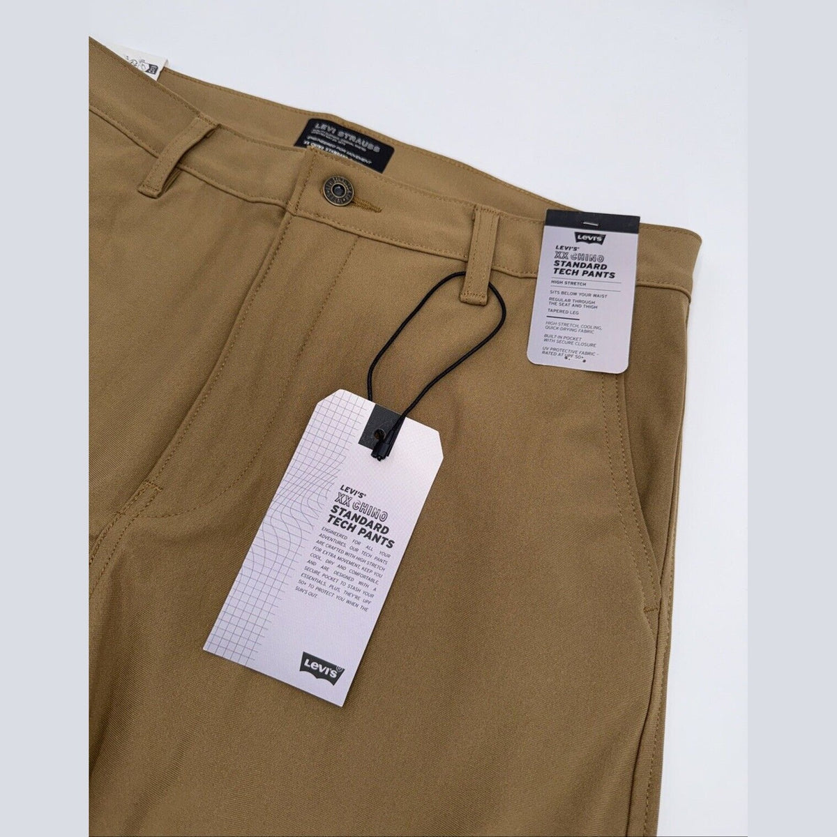 $70 Levi's Men's XX Chino Straight Fit Standard Tapered Pants-Tan -Size 33W 32L