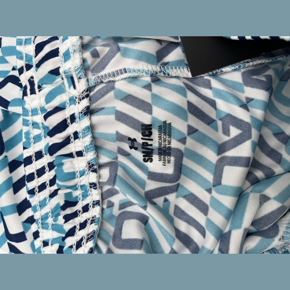 Under Armour Men’s Tech Printed Shorts - -White Blue-Small -NWT $35