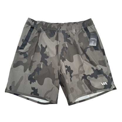 $66 RVCA Men’s Kevin Hybrid 17" Athletic Shorts- Camouflage - Small -New