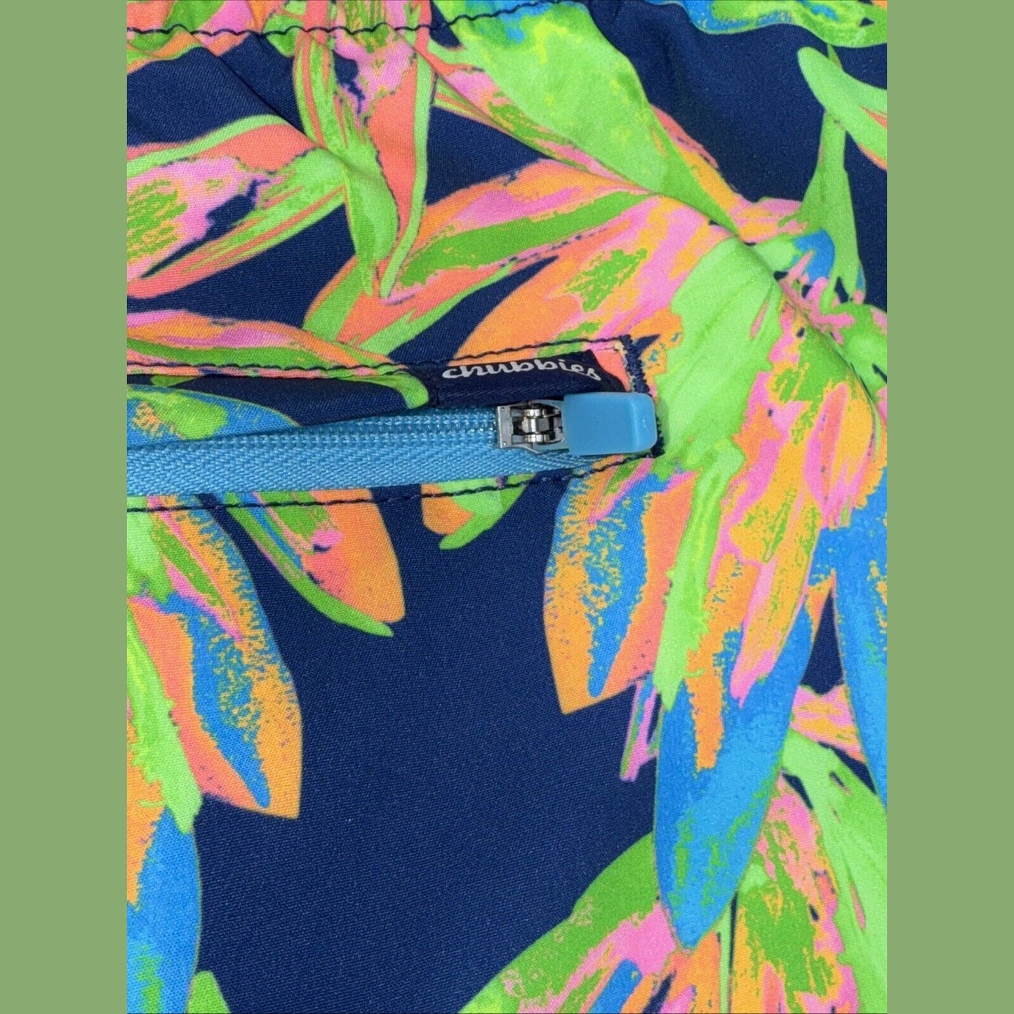 $70 Chubbies The Ocean Flowers 5.5" Inseam Swim Trunks-Multi -2XLarge -New Tag