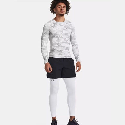 $80 Under Armour Men’s CGI Compression Crew Training Shirt-Gray Camo-Medium-New