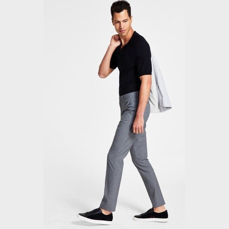Calvin Klein Men’s Skinny Fit Jayden Dress Pants- Medium Grey -29Wx30L - New